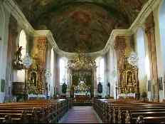 Interrieur kerk Aschaffenburg